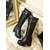 baratos Botas de combate-Botas femininas brancas plataforma de cano alto com cadarço, salto grosso e fivela - sapatos retrô da moda para festas, cosplay e saídas à noite