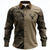 cheap Vintage Shirt-Men&#039;s Camo Reindeer Camouflage Shirt Button Up Shirt Long Sleeve Vintage Retro Outdoor Camping &amp; Hiking Hunting Spring Fall Turndown 3D Print Collared Shirts Camouflage khaki Army Green Khaki