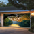 cheap Garage &amp; Door Banners-Garage Door Cover Large Hanging Backdrop Lake Forest Rustic Cottagecore 3D Scenic Party Outdoor Shooting Backgrounds Front Door Home Decor