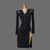 voordelige wedstrijd jurk-Latin Salsa Dance Kleding Strass Kwastje Gesplitst Dames Prestatie Feest Lange mouw Netstof Spandex