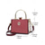 economico Clutch e borsette da sera-borsa da sera da donna in pelle verniciata color bordeaux con manico dorato, borsa in stile vintage Gatsby per cocktail party, matrimoni ed eventi formali