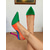 olcso Slingback pumpák-női színblokkos tűsarkú slingback cipők - élénk színű, hegyes orrú cipők bulikra, divatos eseményekre és merész utcai megjelenésre