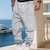 voordelige Joggingbroek-Voor heren Joggingbroeken Jogger Broek Jacquard Trekkoord Zak Effen Comfort Buitensporten Dagelijks Modieus Casual Zwart Wit Micro-elastisch