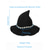 abordables Accessoires d'Halloween-Chapeau de sorcière d'Halloween pour femme, chapeau vintage à large bord pointu avec bande de corde, accessoire de costume gothique pour cosplay et fêtes