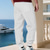 voordelige Joggingbroek-Voor heren Joggingbroeken Jogger Broek Jacquard Trekkoord Zak Effen Comfort Buitensporten Dagelijks Modieus Casual Zwart Wit Micro-elastisch