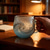 economico Tazze e tazzine-Tazza in vetro con onde marine, tazza da caffè in vetro con onde oceaniche fatta a mano da 12 once, tazze da caffè con onde oceaniche e manico isolato, tazza da tè con texture creativa con onde