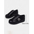 economico Sneakers da donna-Sneakers da donna con lacci in metallo argentato e fibbia in strass: scarpe casual alla moda per feste notturne e outfit da discoteca