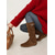 abordables Botas holgadas-Botas de media pantorrilla de gamuza de cuero marrón para mujer con forro de piel sintética para mayor calidez invernal, calzado elegante y cómodo para uso informal.