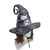 abordables Accessoires d'Halloween-Chapeau de sorcière d'Halloween pour femme – casquette de sorcier pointue vintage au design vieilli pour fêtes costumées, cosplay et événements à thème