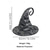 abordables Accessoires d'Halloween-Chapeau de sorcière d'Halloween pour femme – casquette de sorcier pointue vintage au design vieilli pour fêtes costumées, cosplay et événements à thème