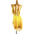abordables vestido de competición-Vestido de baile latino para mujer con flecos negros, detalles de diamantes de imitación, sin mangas y tirantes cruzados: perfecto para salsa, rumba y ropa de espectáculo.
