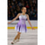 abordables Vestidos de Patinaje Artístico-Vestido de patinaje artístico Mujer Chica Patinaje Sobre Hielo Vestidos Púrpula Claro Retazos Costura asimétrica Malla Licra Alta elasticidad Entrenamiento Competición Ropa de Patinaje Clásico