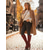 abordables Botas con plataforma-Botas de plataforma hasta la rodilla de gamuza para mujer con cremallera ancha ajustable en la pantorrilla, botas de moda con tacón de bloque para ropa urbana