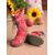 ieftine Botine-Ghete cu șireturi, din piele naturală roșie, lucrate manual, pentru femei – ghete vintage artizanale pentru stil casual și retro