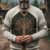 levne Vintage etnické mikiny-Pánské Mikina Vodní modrá Khaki Tričkový Strom života Yggdrasil Keltský uzel Tisk Ležérní Denní Streetwear Vinobraní Viking Podzim Zima Oblečení Mikiny s kapucí Mikiny Dlouhý rukáv