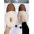 abordables Botas de nieve e invierno-Botas de nieve marrón claro para mujer con ribete de piel sintética y suela de diamantes de imitación: cómodas botas de invierno de ante sintético para el hogar y para exteriores en invierno.