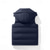 olcso Férfi Pufi Mellény-Férfi Puffer Vest Prsluk Gilet Vakáció Napi Randi Divat Alkalmi Ősz Tél Zseb Poliészter Melegen tartani Kényelmes Tömör szín Cipzár Kapucni Normál Fekete Medence Mellény