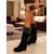 abordables Bottes de neige et d'hiver-Bottes compensées en daim marron pour femme avec revers en fausse fourrure – Design à lacets élégant avec pompons, bottes d'hiver chaudes et confortables pour une tenue décontractée et extérieure