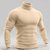 cheap Men's Pullover Sweater-Men's Pullover Sweater Jumper Knit Sweater Ribbed Knit Regular Tops Knitted Plain Turtleneck Fashion Basic Vacation Daily Wear Clothing Apparel Fall Winter Wine Black S M L