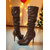 cheap Fashion Boots-Women's Brown Faux Leather Knee High Boots - Pointed Toe Stiletto Heel Slouchy Style Boots for Nightlife Party &amp; Clubwear
