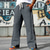 preiswerte Gerade Bein-Herren Jogginghose Hose Gerade geschnittene Sweatpants Kordelzug Tasche Elastischer Bund Paisley-Muster Patchwork Komfort Sport im Freien Täglich Mode Lässig Schwarz Braun Mikroelastisch