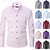 preiswerte Bügelfreie Herrenhemden-Herren Hemd Kleidhemd Bügelfreies Hemd Smokinghemden Einfach Täglich Outdoor Schwarz Weiß Marineblau Purpur Langarm Revers Frühling &amp; Herbst Ganzjahres Bekleidung