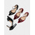 abordables Zapatos de salón de tacón ancho-Zapatos de tacón de terciopelo burdeos para mujer, con lazo y correa al tobillo. Elegantes y festivos, perfectos para Navidad, fiestas navideñas y ocasiones especiales.