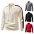 cheap Men's Pullover Sweater-Men's Sweater Pullover Sweater Jumper Quarter Zip Pullover Sweater Ribbed Knit Regular Tops Knitted Slim Fit Plain Standing Collar Knitwear Contemporary Business Casual Clothing Apparel Fall Black Red