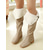 cheap Snow &amp; Winter Boots-Women's Winter Suede Knee-High Boots – Warm Faux Fur Lined, Zip Closure, Chunky Heel, Stylish Outdoor Footwear for Snowy Weather