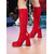 abordables Estilo Disco y Hippie de los años 70-Botas de plataforma hasta la rodilla con tacón de bloque en tono plateado metalizado para mujer, estilo disco retro de los años 80, ideales para escenarios de K-pop y fiestas. &amp;actuaciones de