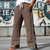 preiswerte Gerade Bein-Herren Jogginghose Hose Gerade geschnittene Sweatpants Kordelzug Tasche Elastischer Bund Paisley-Muster Patchwork Komfort Sport im Freien Täglich Mode Lässig Schwarz Braun Mikroelastisch
