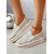 abordables Zapatillas de mujer-Mocasines de plataforma con diamantes de imitación dorados y negros para mujer, zapatos de fiesta con suela gruesa y brillantes para la vida nocturna. &amp;trajes de club
