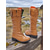 abordables Medieval &amp; Renacimiento-Botas vikingas medievales de piel sintética marrón con cordones hasta la rodilla para mujer, zapatos de disfraz renacentista retro para LARP, cosplay y festivales. &amp;representaciones teatrales