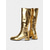 cheap 1970s Disco &amp; Hippie-Women's Silver Shiny Knee High Go Go Boots with Side Zipper and Block Heels, Retro 70s Disco Style Party &amp; Dance Boots
