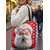 economico Borse con stampa grafica-borsa tote natalizia da donna – design di Babbo Natale con albero di Natale festivo e fiocchi di neve, divertente e stravagante, regalo perfetto per le feste di Natale, le festività invernali e lo shopping