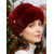 cheap Christmas Accessories-Women&#039;s Faux Fur Christmas Hat with Gem Flower Detail, Soft Plush Design in Multiple Colors for Winter Holidays