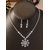 cheap Women's Necklace-Women's Snowflake Crystal Jewelry Set, Sparkling Rhinestone Necklace and Earrings in Gold Tone, Elegant Winter Accessory for Christmas Parties, Weddings &amp; Gifts