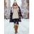 abordables Bottes de neige et d'hiver-Bottes compensées en daim marron pour femme avec revers en fausse fourrure – Design à lacets élégant avec pompons, bottes d'hiver chaudes et confortables pour une tenue décontractée et extérieure