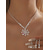 cheap Women's Necklace-Women's Snowflake Crystal Jewelry Set, Sparkling Rhinestone Necklace and Earrings in Gold Tone, Elegant Winter Accessory for Christmas Parties, Weddings &amp; Gifts