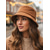 abordables Sombreros de mujer-Sombrero de pescador de pana para mujer, acogedor gorro de pescador de invierno para atuendos festivos navideños, cálido gorro de estilo retro para paseos al aire libre y reuniones festivas.