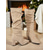 cheap Fashion Boots-Women's Red Suede Slouch Knee High Boots with Block Heels, Chic Winter Fashion Footwear for Christmas Parties, Holiday Outfits &amp; Daily Wear