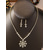 cheap Women's Necklace-Women's Snowflake Crystal Jewelry Set, Sparkling Rhinestone Necklace and Earrings in Gold Tone, Elegant Winter Accessory for Christmas Parties, Weddings &amp; Gifts