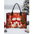 cheap Christmas Bags-Women&#039;s Christmas Snowman Print Tote Bag, Large Capacity Canvas Shoulder Bag, Winter Holiday Gift Shopping Handbag for Women