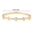 preiswerte Armbänder-Zirkon Klassisch Retro Blumenform Elegant Mode Personalisierte Einfach Trendy Chrom Armband Schmuck Silber / Gold Für Hochzeit Party Verlobung Abschlussball