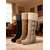 abordables Bottes de neige et d'hiver-Bottes compensées en daim marron pour femme avec revers en fausse fourrure – Design à lacets élégant avec pompons, bottes d'hiver chaudes et confortables pour une tenue décontractée et extérieure