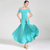 preiswerte Standard-Tanzsaal-rotes Gesellschaftstanzkleid mit schulterfreien Ärmeln, eleganter fließender Rock für Latein &amp;Gesellschaftstanz