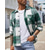 voordelige flanellen overhemden-Voor heren Overhemd Normaal shirt Flanellen hemd Overhemd met knopen Rood Lange mouw Ruitjes Revers Streetwear Vakantie Zak Kleding Katoen Modieus Casual Comfortabel