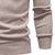 abordables Pull col rond-Homme Pull Côtelé Tricoter Hauts Réguliers Tricoté Coupe ajustée Uni Col haut Tricots Contemporain Occasionnel Tenue quotidienne Vêtement Tenue Automne &amp; Hiver Noir Blanche M L XL