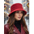 abordables Sombreros de mujer-Sombrero de pescador de pana para mujer, acogedor gorro de pescador de invierno para atuendos festivos navideños, cálido gorro de estilo retro para paseos al aire libre y reuniones festivas.
