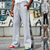 preiswerte Gerade Bein-Herren Jogginghose Hose Gerade geschnittene Sweatpants Kordelzug Tasche Elastischer Bund Paisley-Muster Patchwork Komfort Sport im Freien Täglich Mode Lässig Schwarz Braun Mikroelastisch